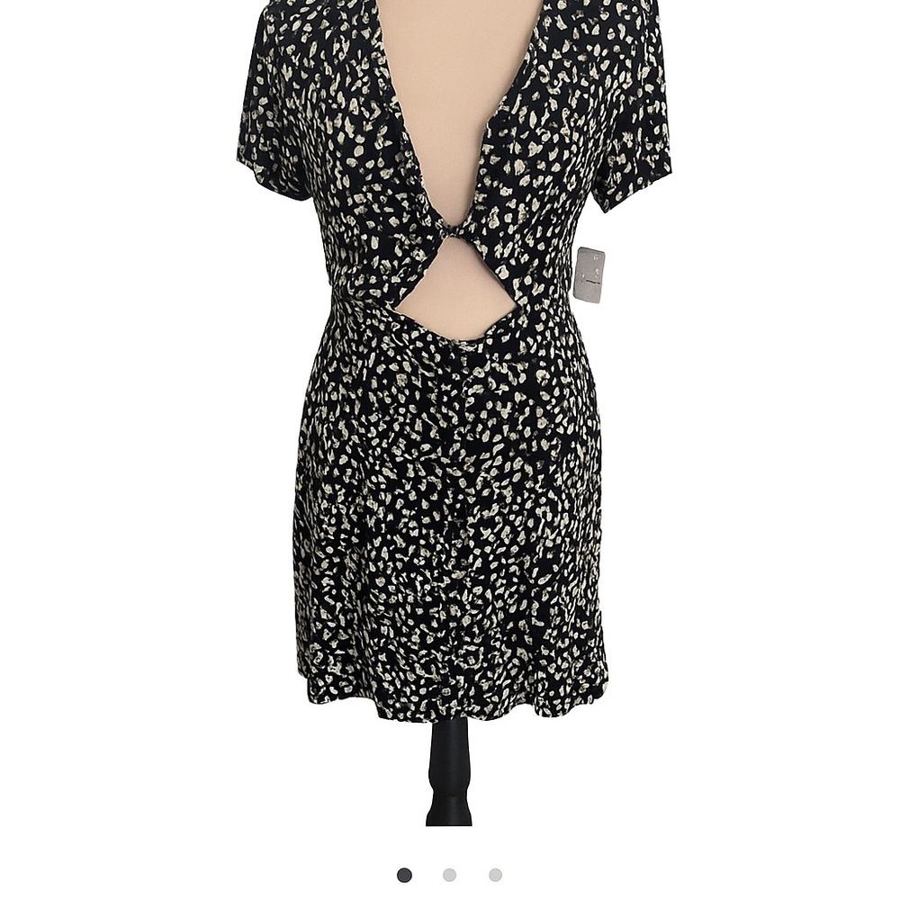 Free People Black and White Mini Dress